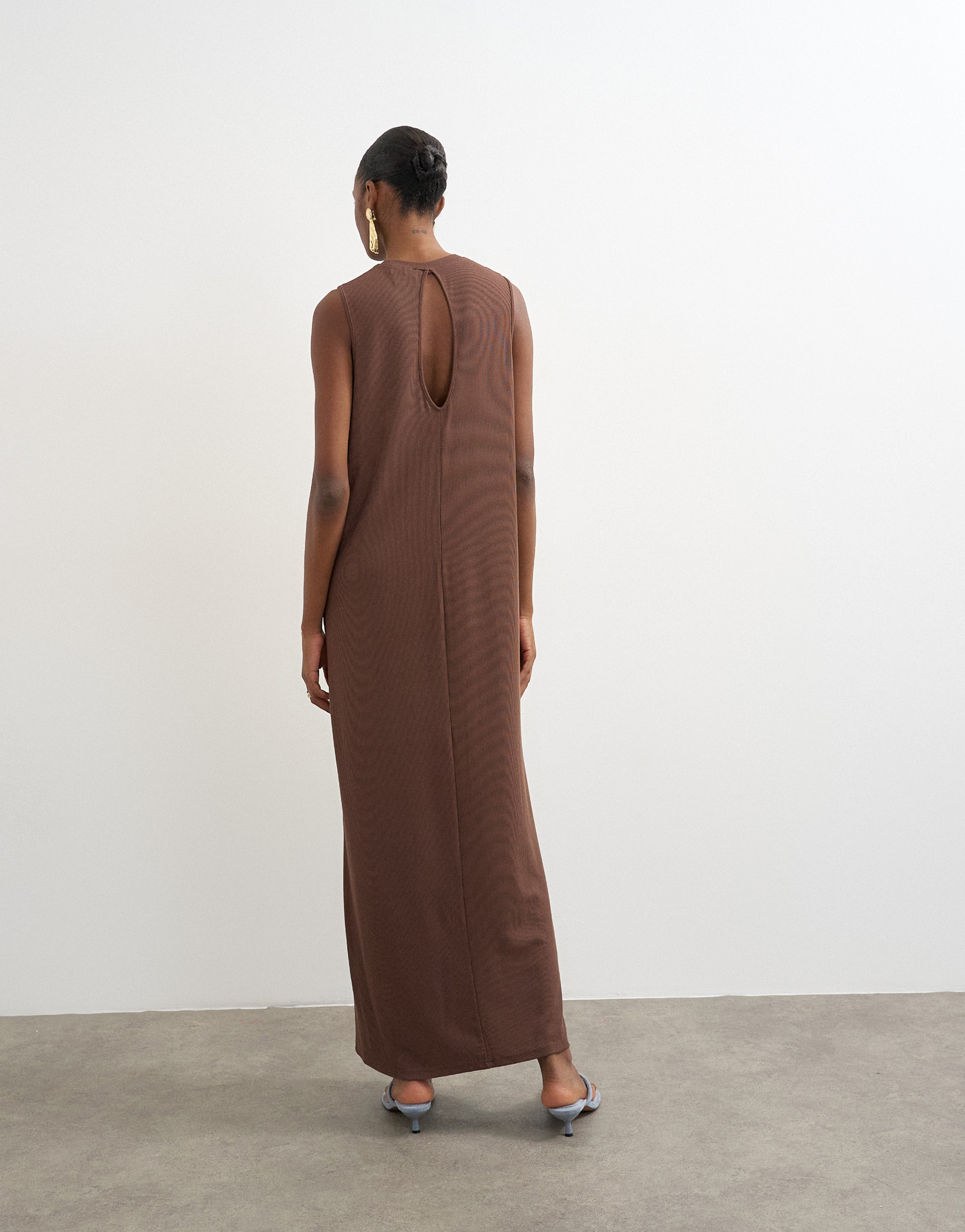 MARGO Rib-Maxi-Kleid