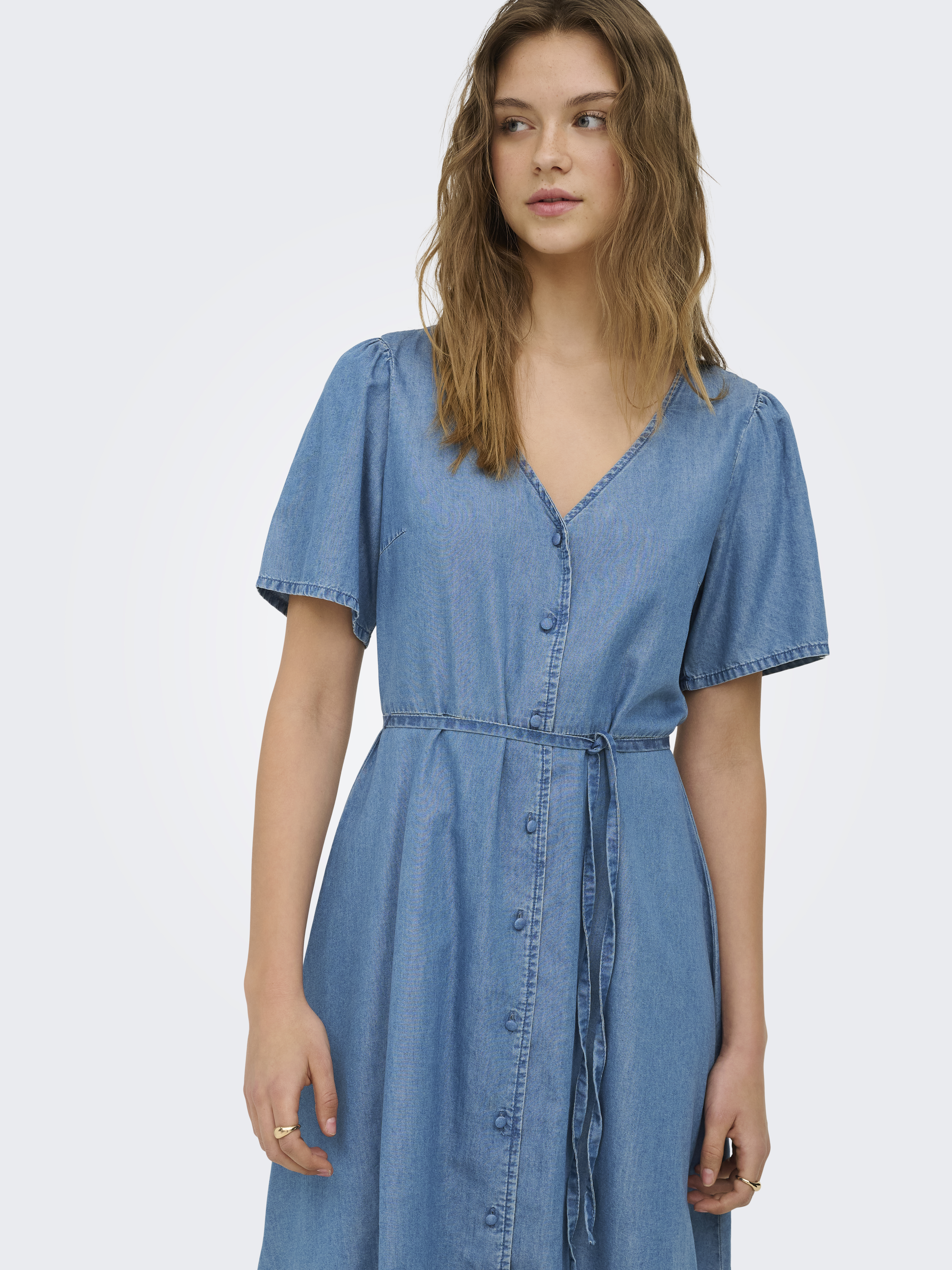 ONLEVIDA-BEA Denim-Blusenkleid