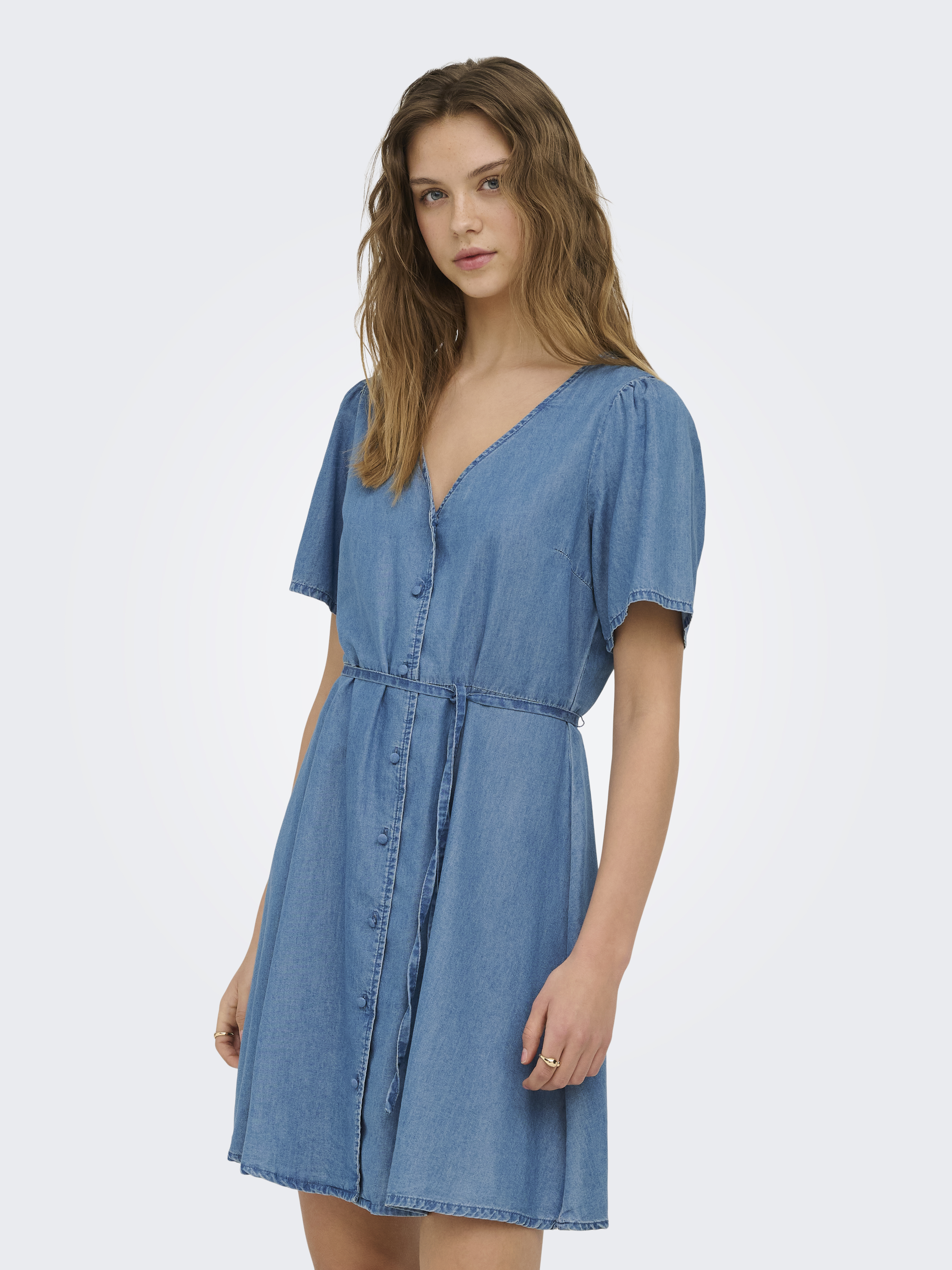 ONLEVIDA-BEA Denim-Blusenkleid