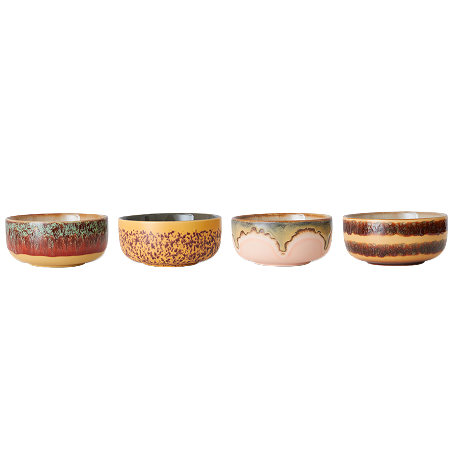 70s Ceramics Dessertschalen Harbour 4er-Set