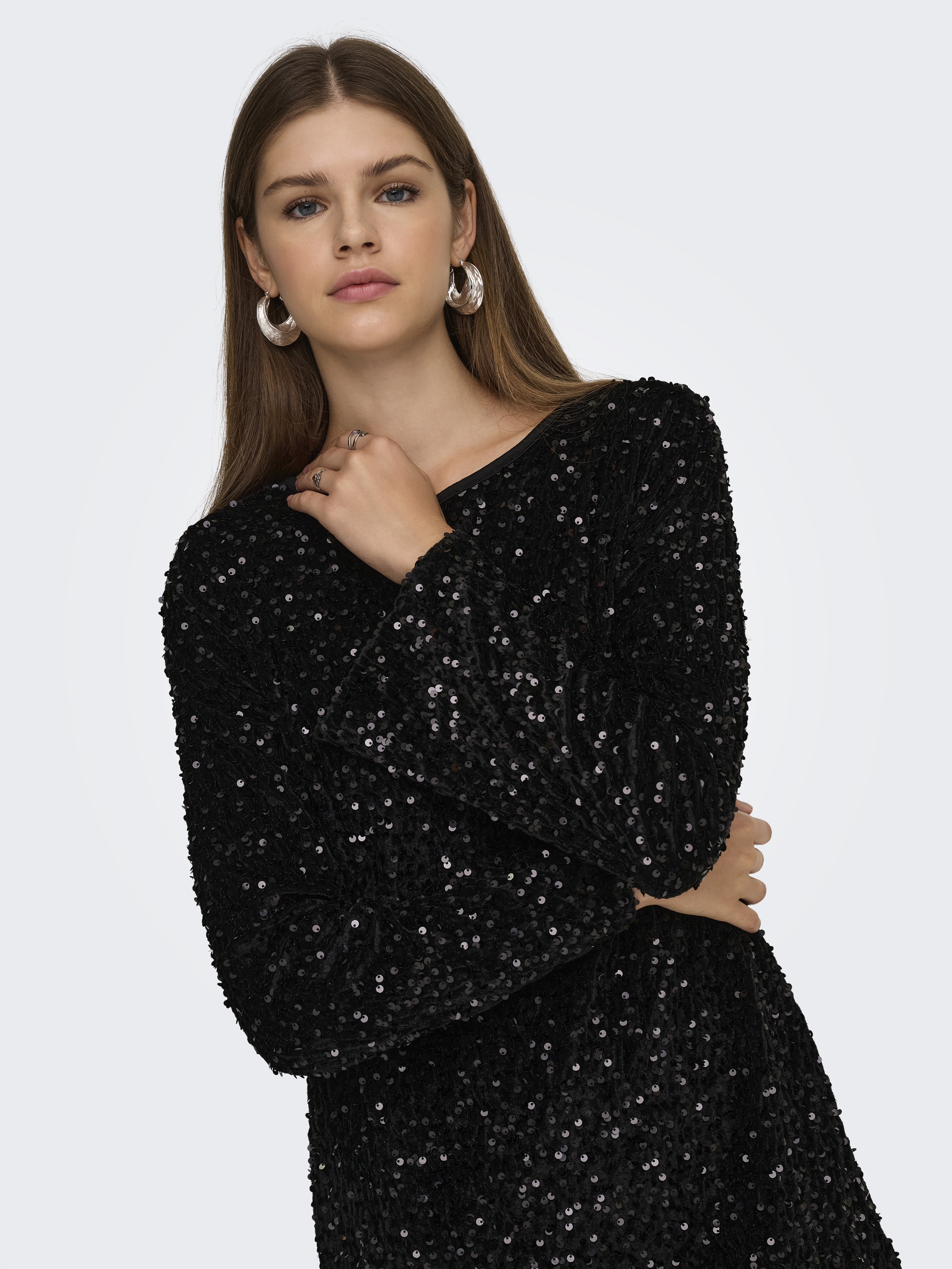 ONLANIKA Paillettenkleid mit Schleifendetail