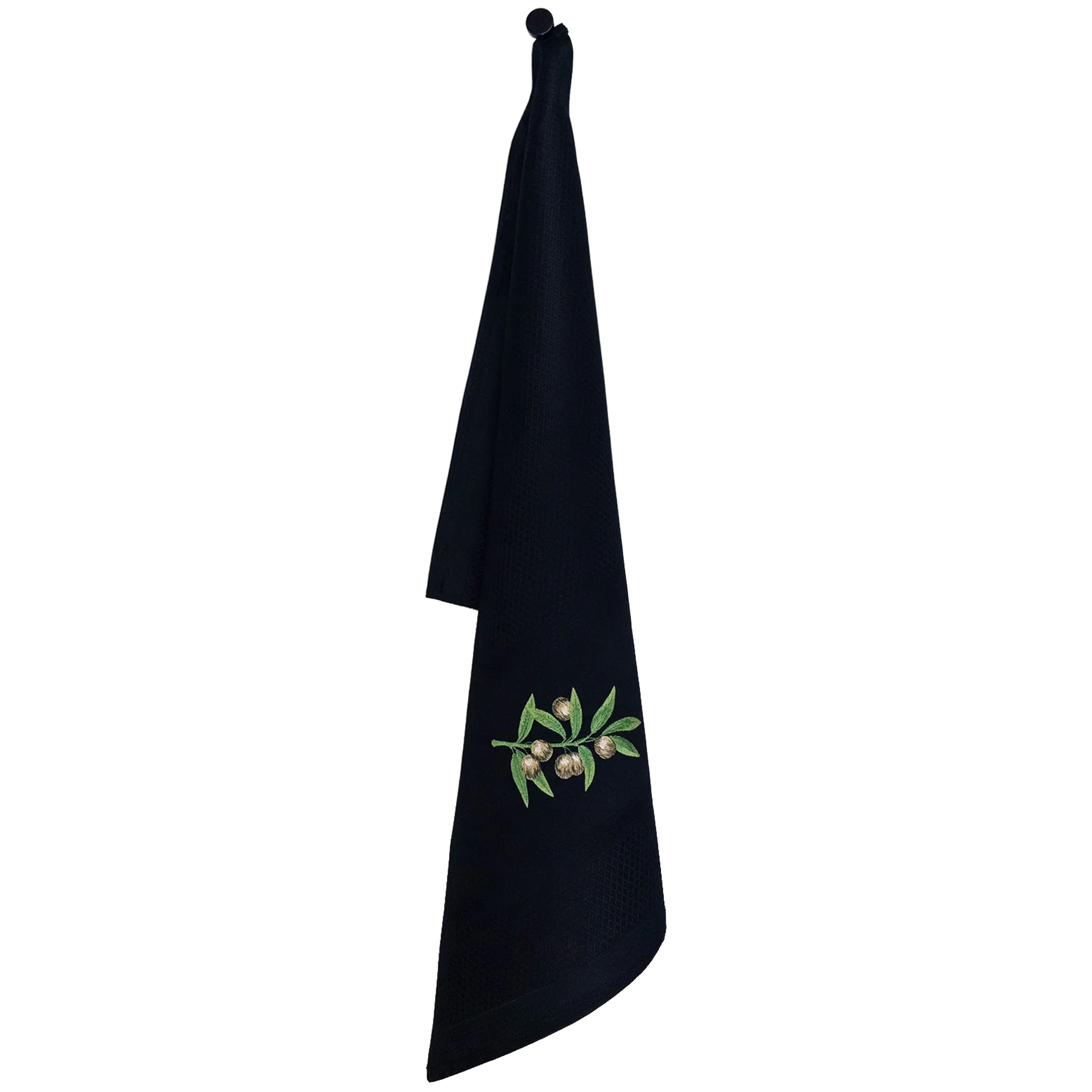 Geschirrtuch Olive schwarz