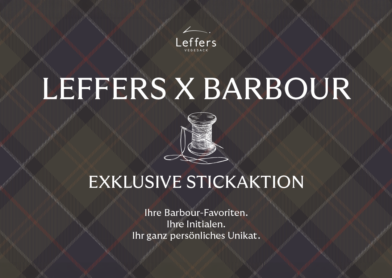 Leffers x Barbour | Exklusive Stickaktion