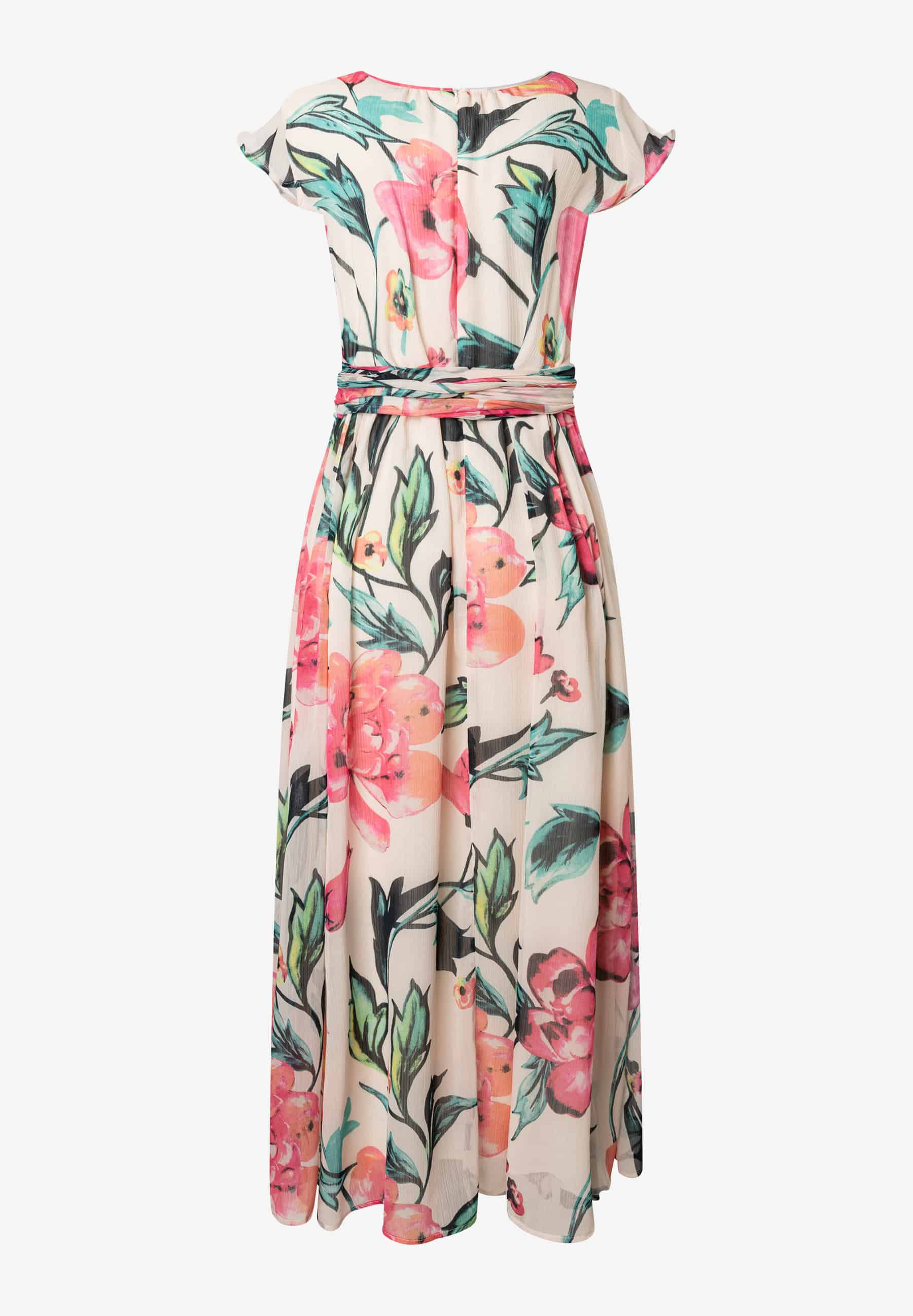 Maxi-Chiffonkleid mit Flowerprint