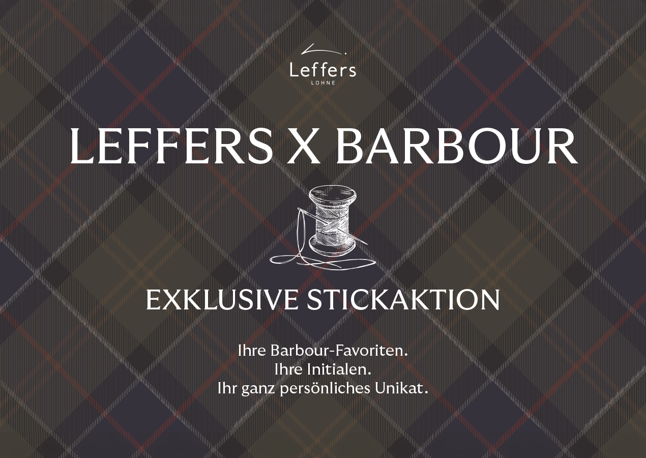 Leffers x Barbour | Exklusive Stickaktion