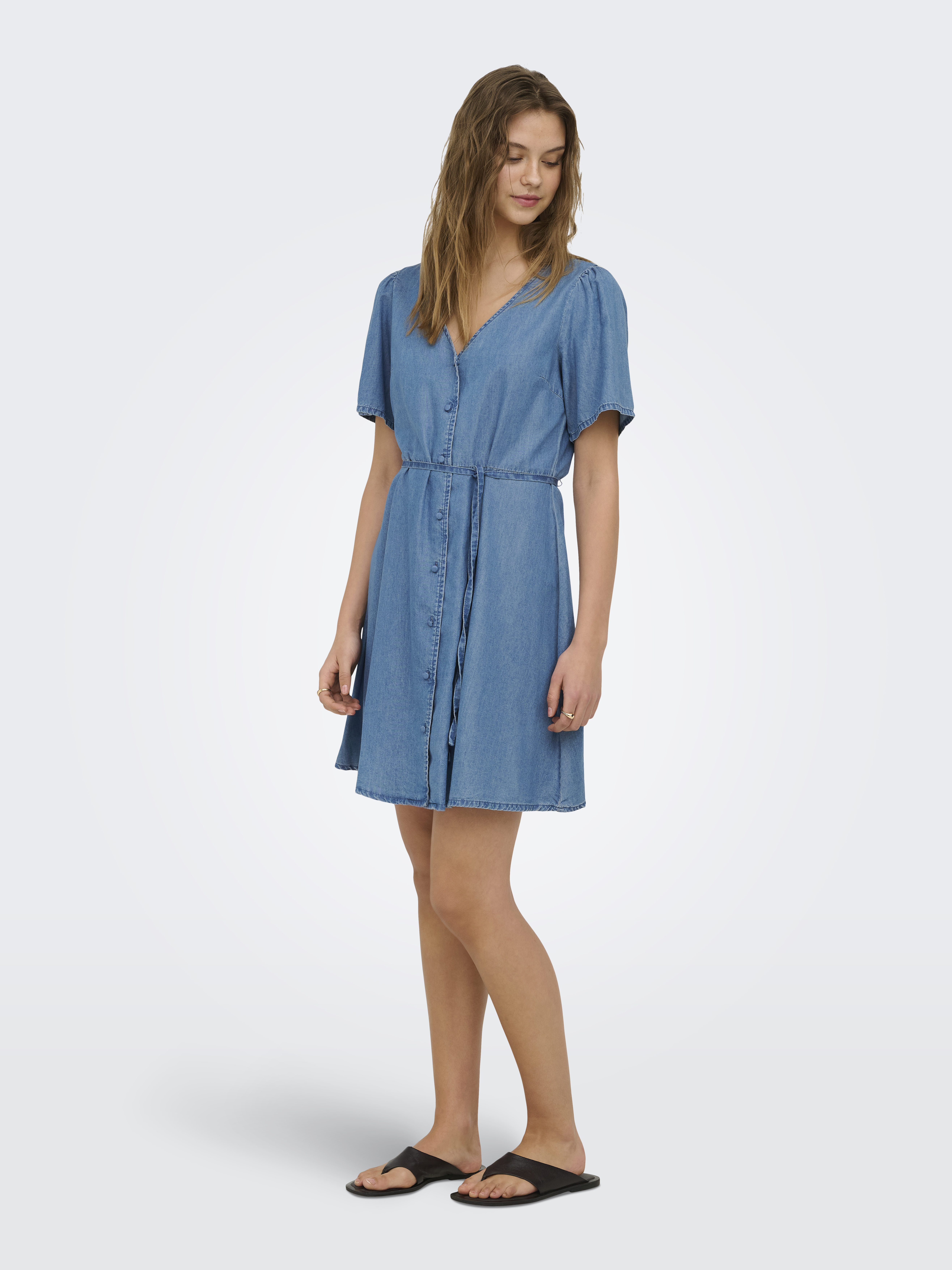 ONLEVIDA-BEA Denim-Blusenkleid