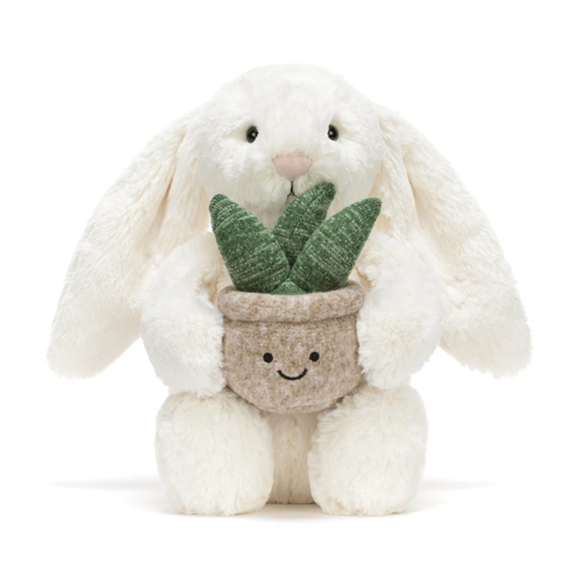 Cream Bunny mit Pflanze | JELLYCAT