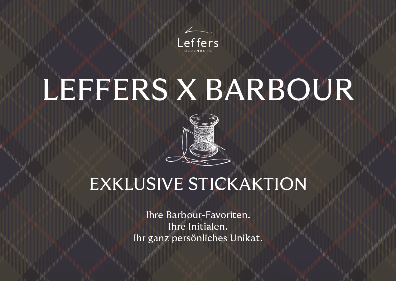 Leffers x Barbour | Exklusive Stickaktion