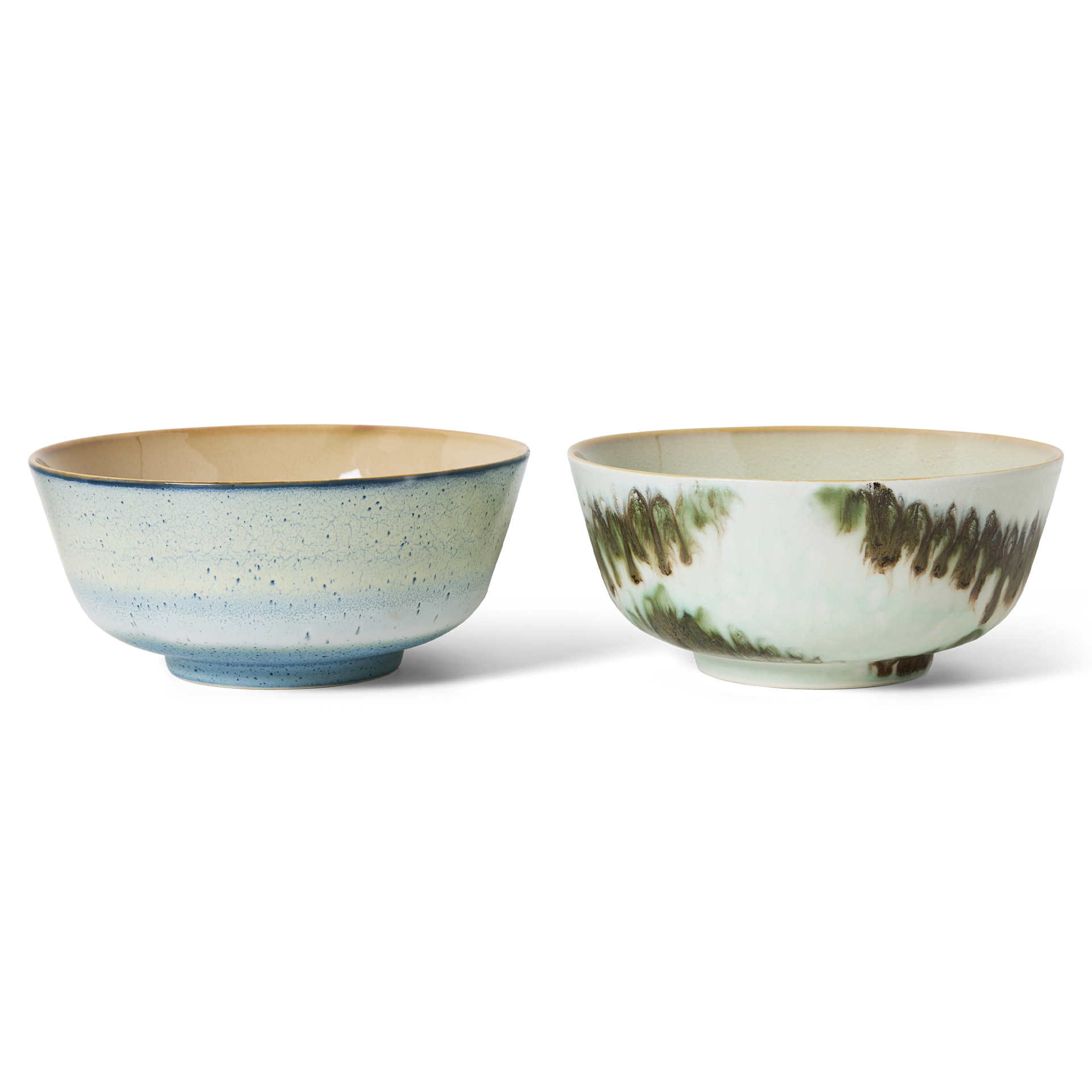 70s Ceramics Ramen Bowls Minimalist, 2er-Set