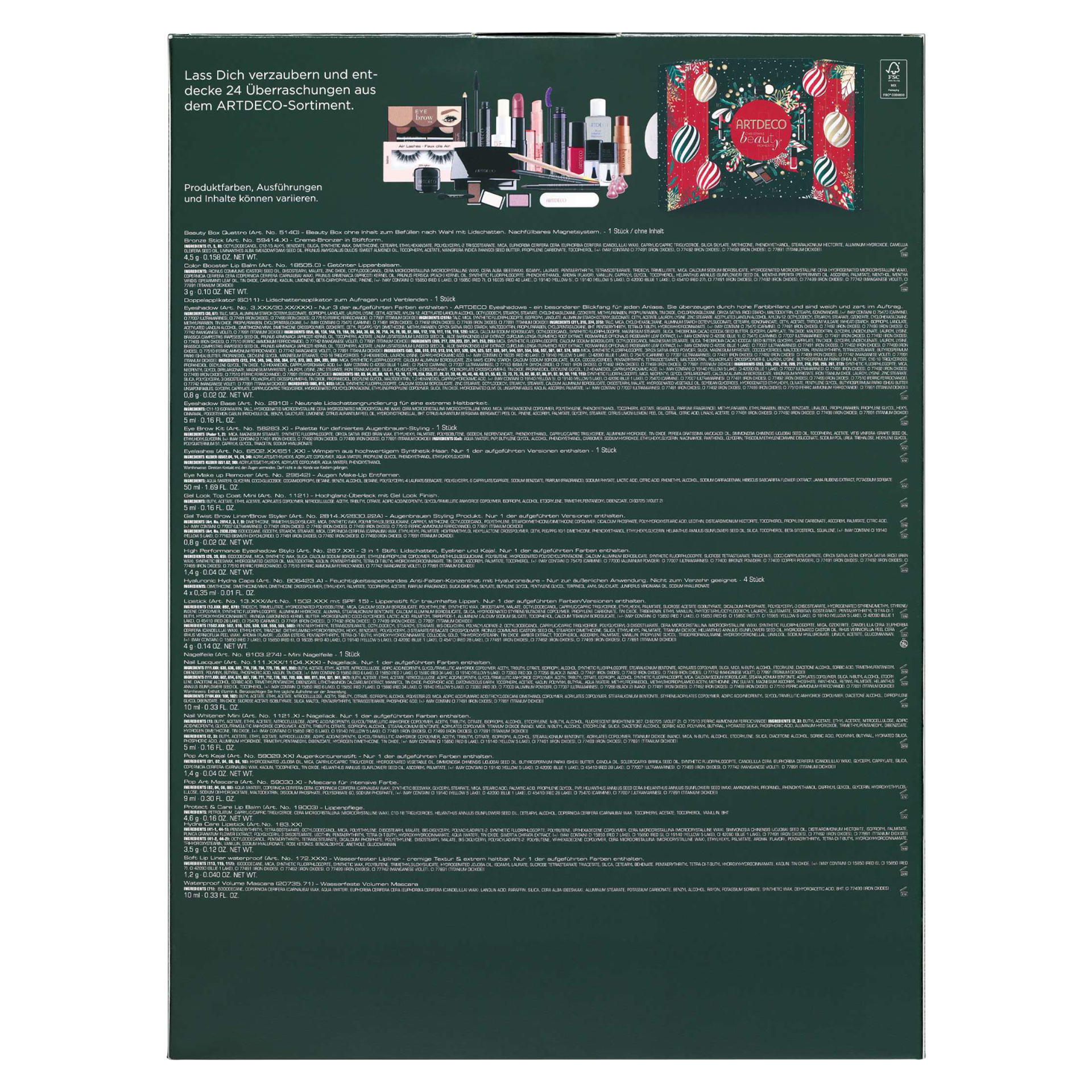 Artdeco Adventskalender 2026