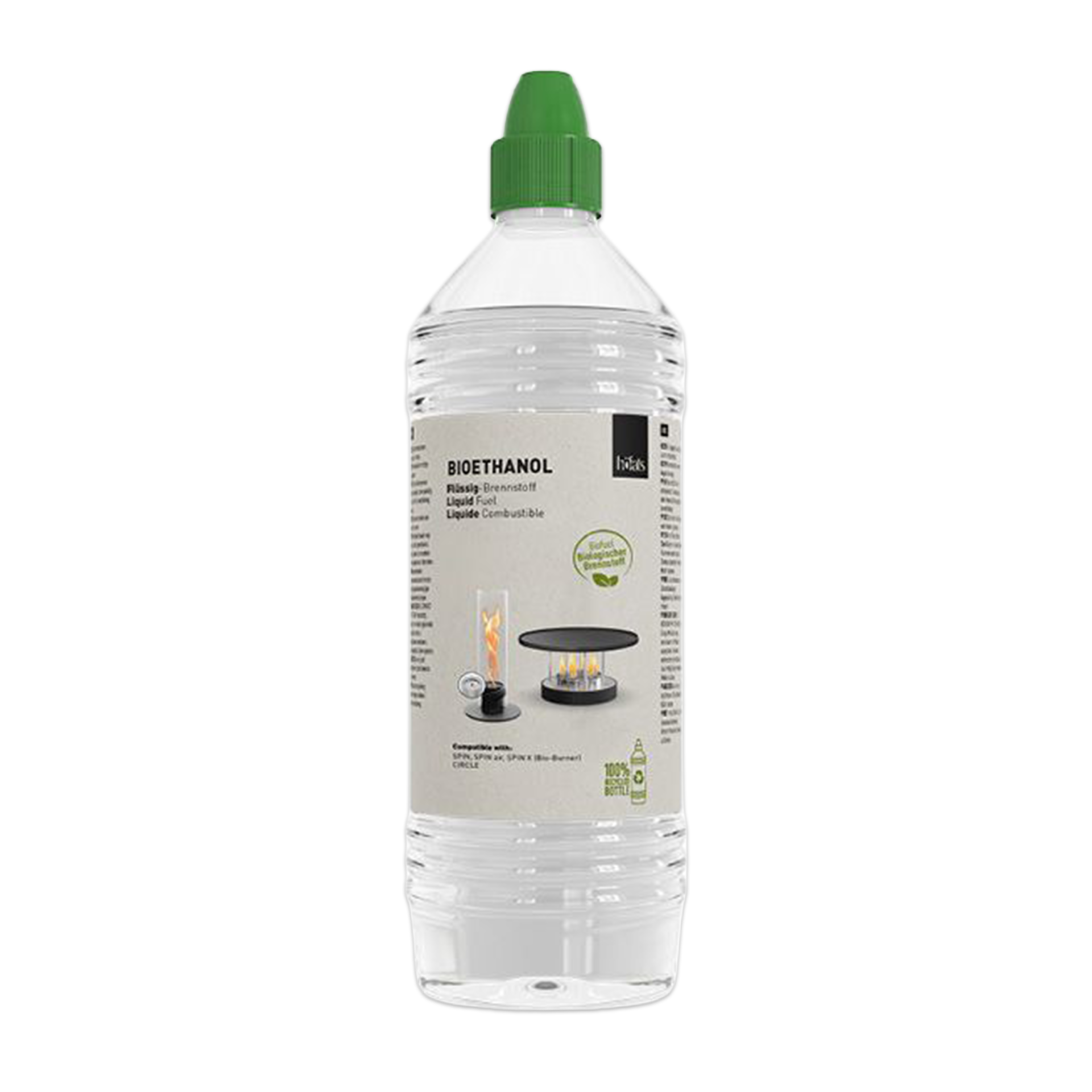 Bioethanol Flüssig-Brennstoff 1 Liter Flasche