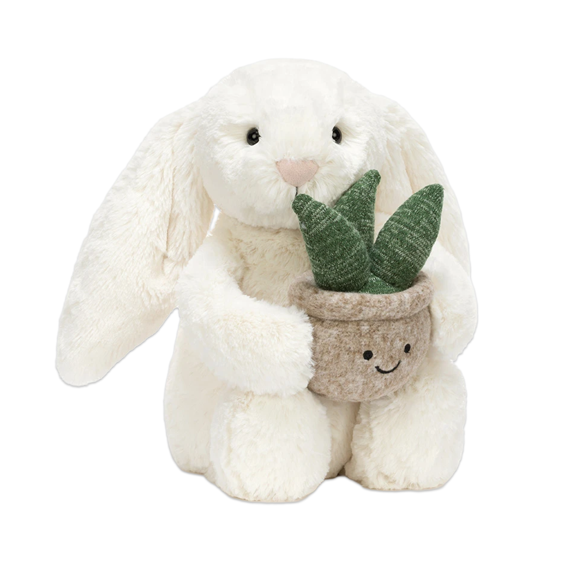 Cream Bunny mit Pflanze | JELLYCAT