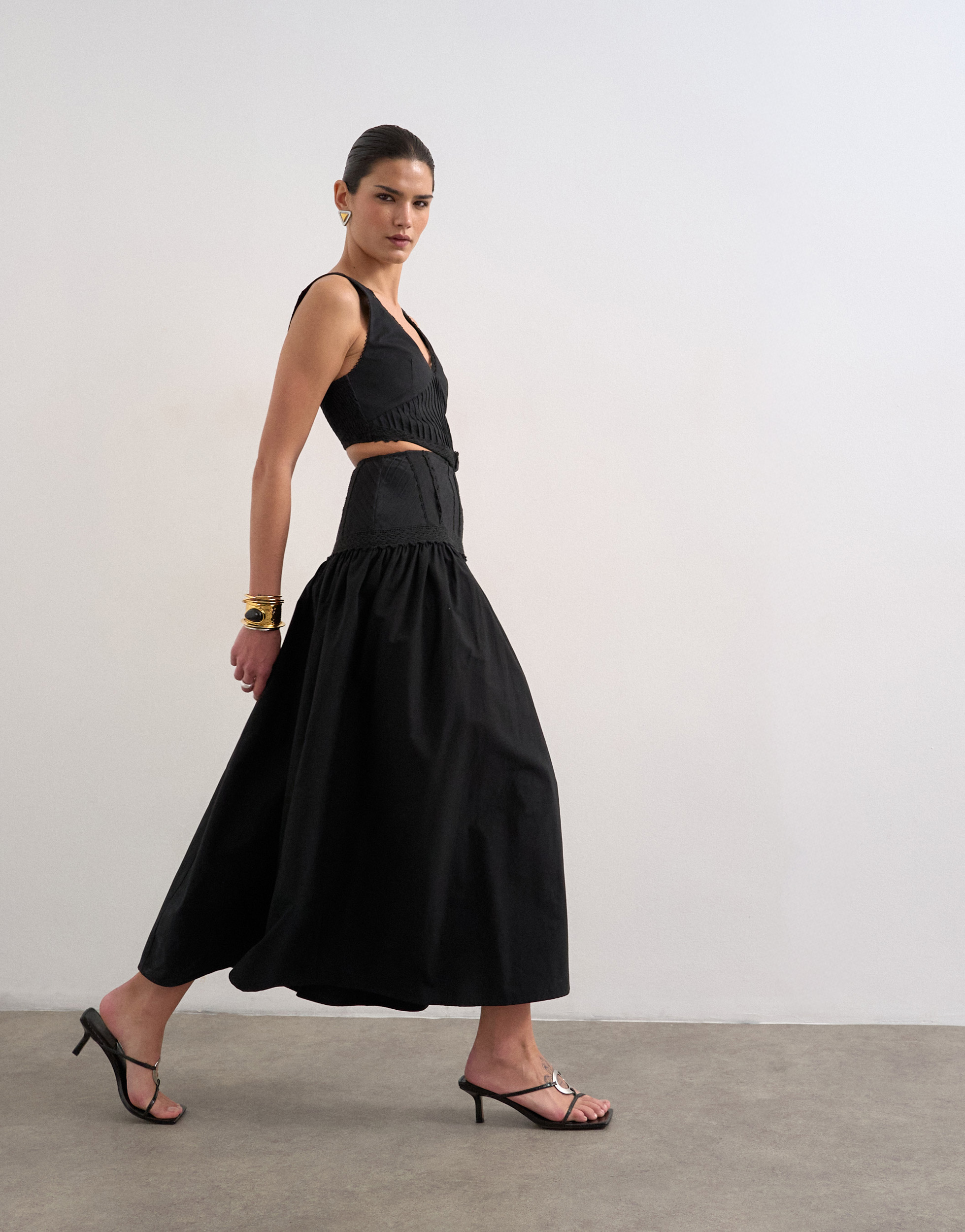 TSALINA ärmelloses Maxikleid