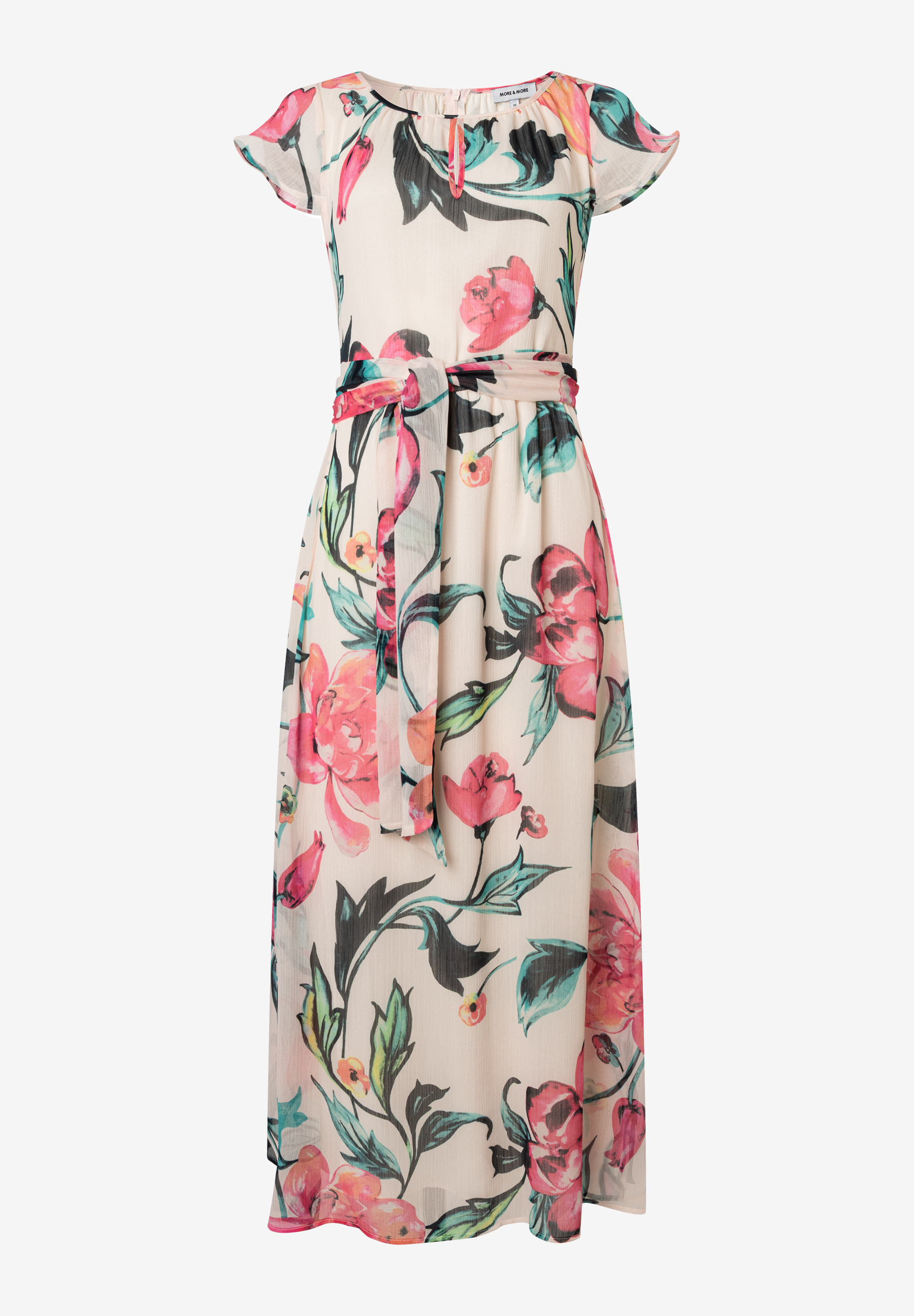 Maxi-Chiffonkleid mit Flowerprint