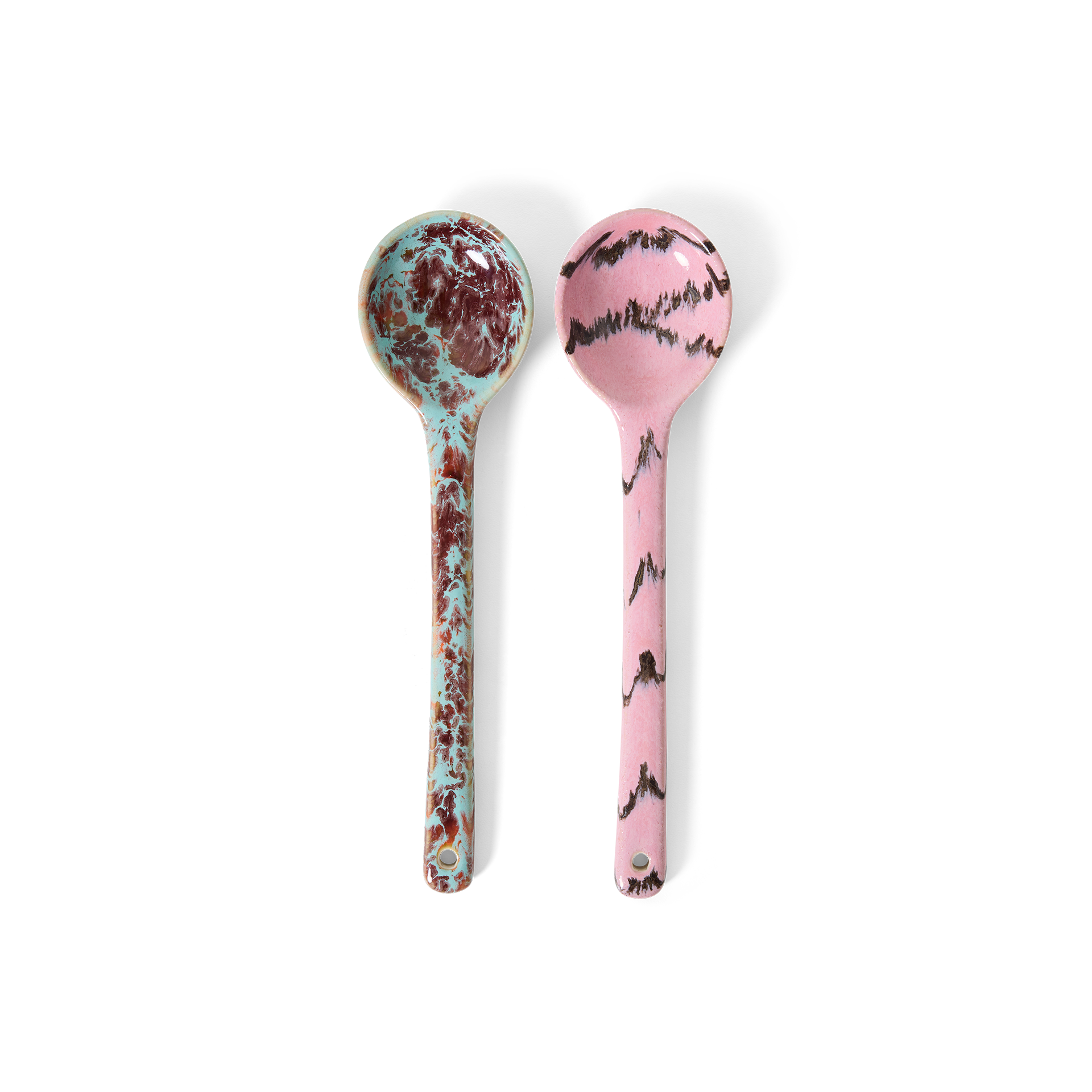 70s Ceramics Servierlöffel Sprinkle 2er-Set