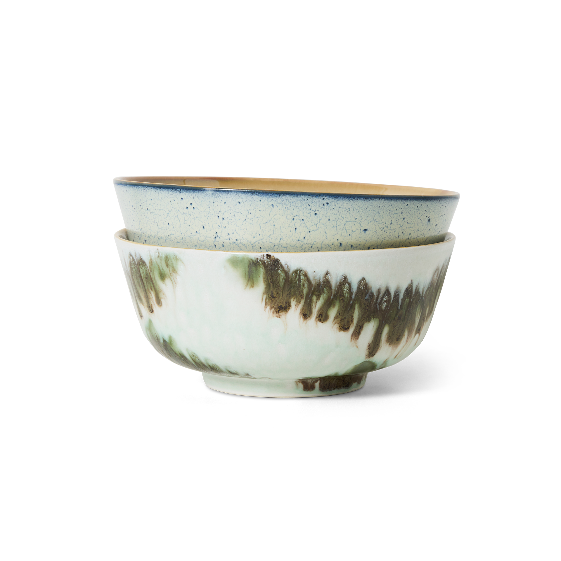 70s Ceramics Ramen Bowls Minimalist, 2er-Set
