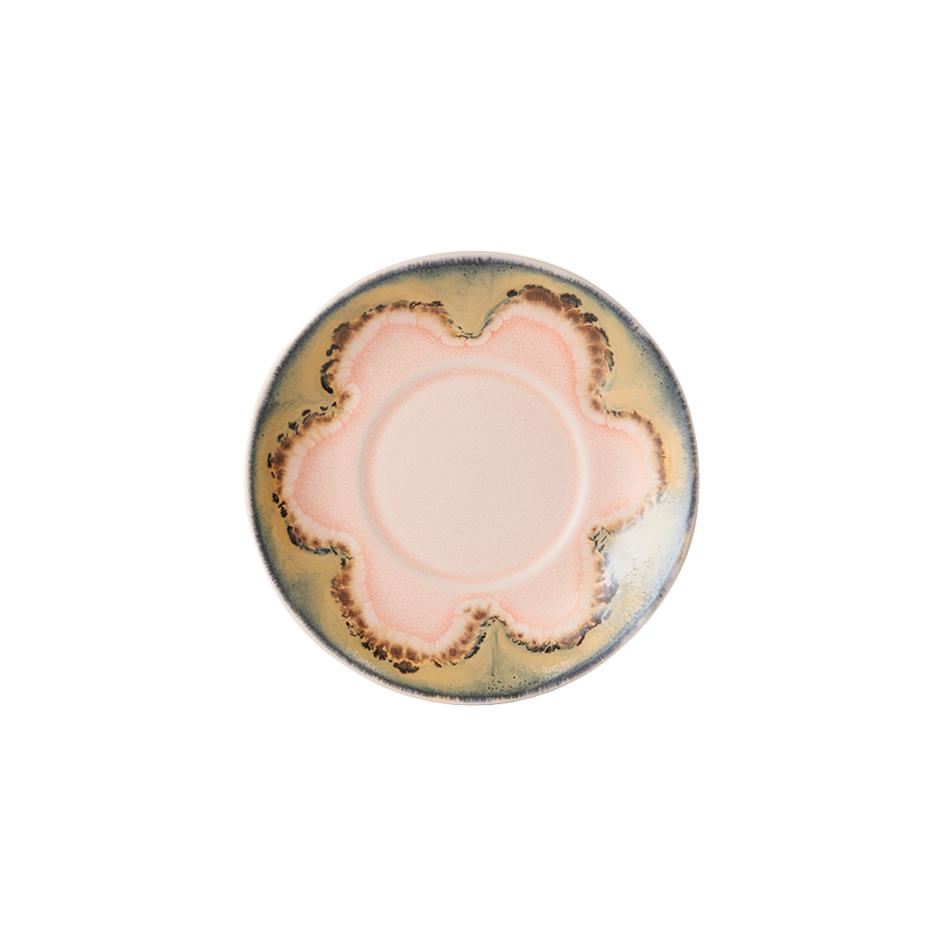 70s Ceramics Untertassen Ocean, 4er-Set