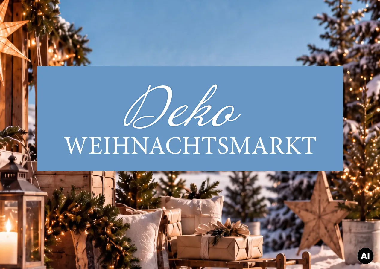 Weihnachtlicher Deko-Verkauf in Vegesack