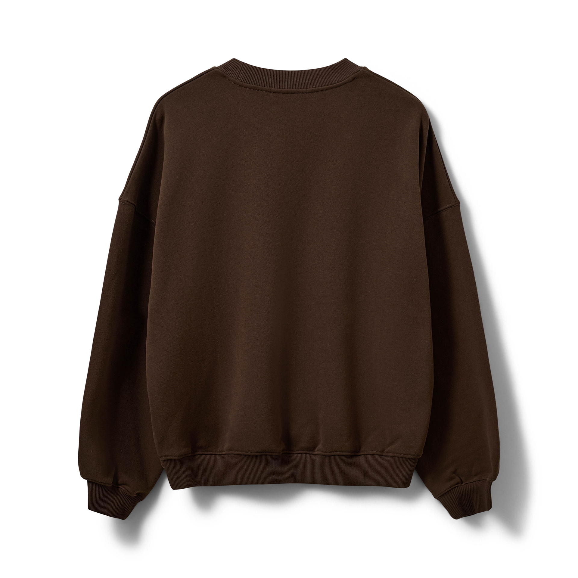 Sweatshirt, Hoodie, Braun, Crewneck, Langarm