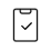 Reservation Icon schwarz Leffers