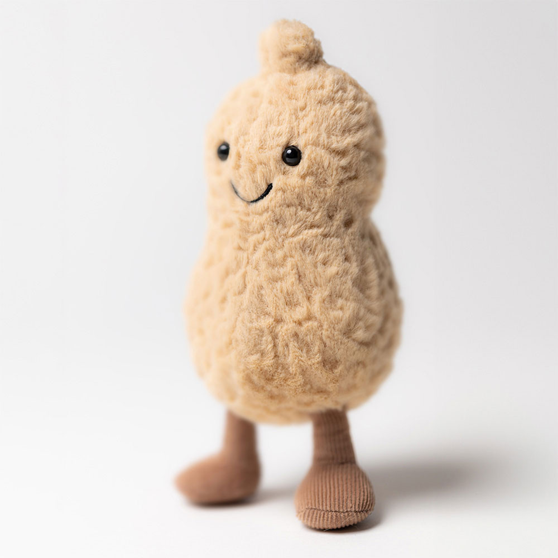 Plush toy, Kuscheltier, Stofffigur, Beige, Kullerfüße