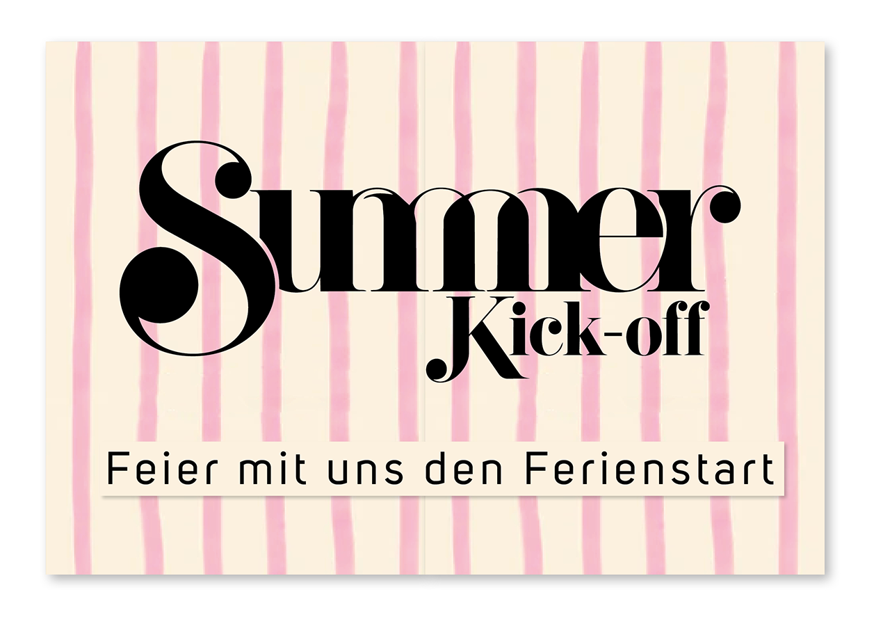 Sommer, Kick-off, Feier, Ferienstart, Banner