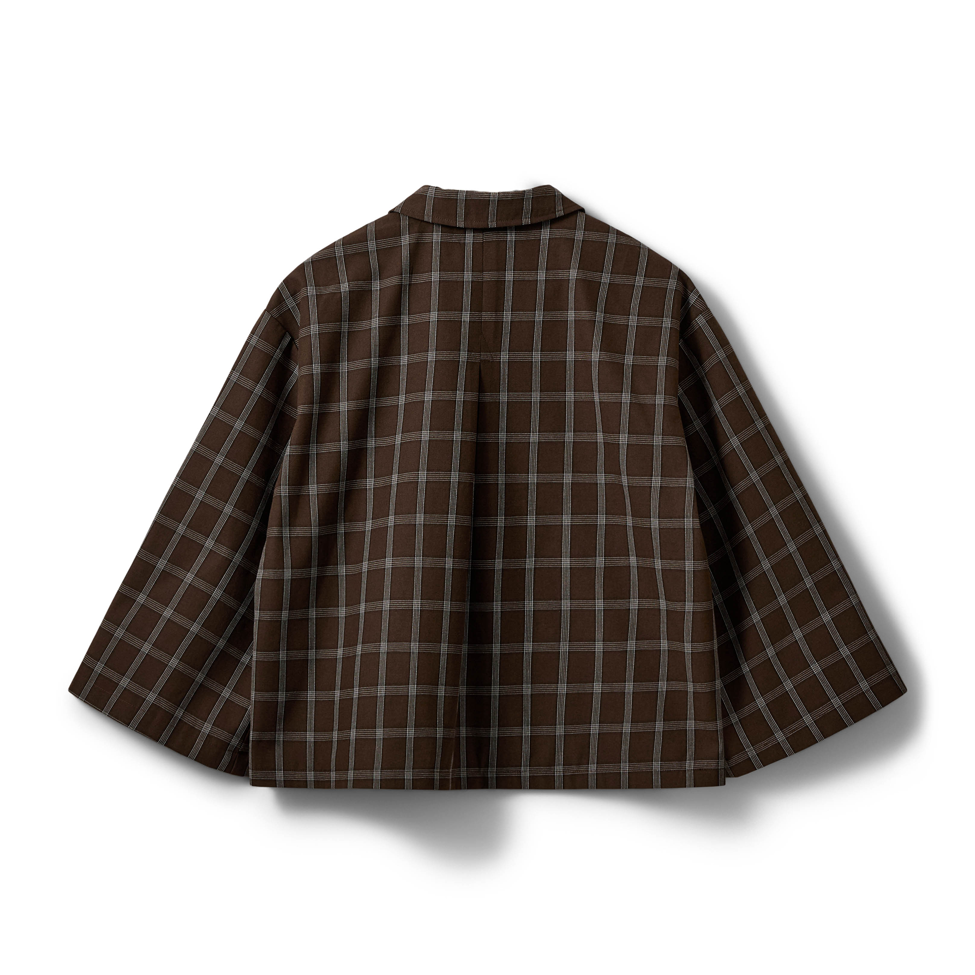 Hemd, Plaid, Braun, Langarm, Karo