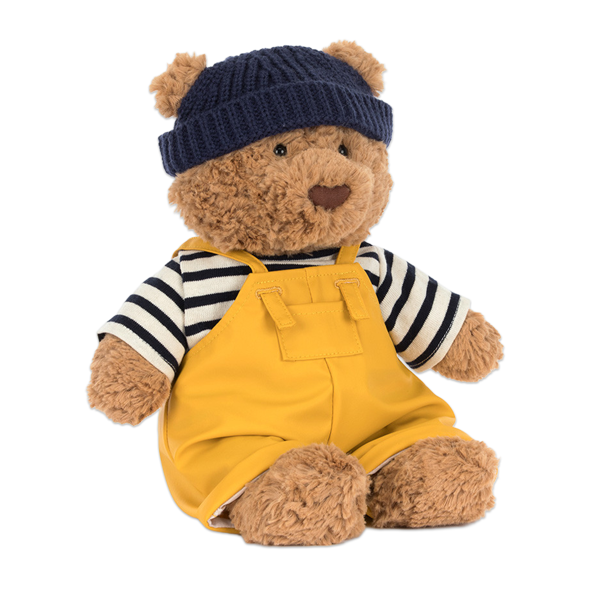 Plüschtier, Teddy, Häubchen, Uniform, Gelb