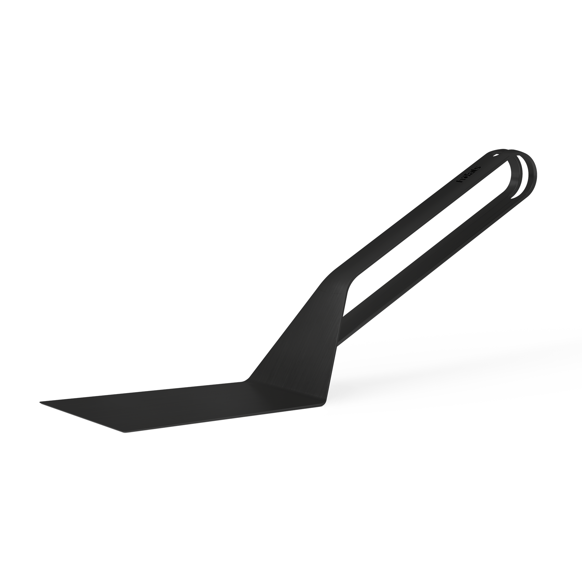 Küchenutensil, Spatel, Schwarz, Metall, Flachspatel