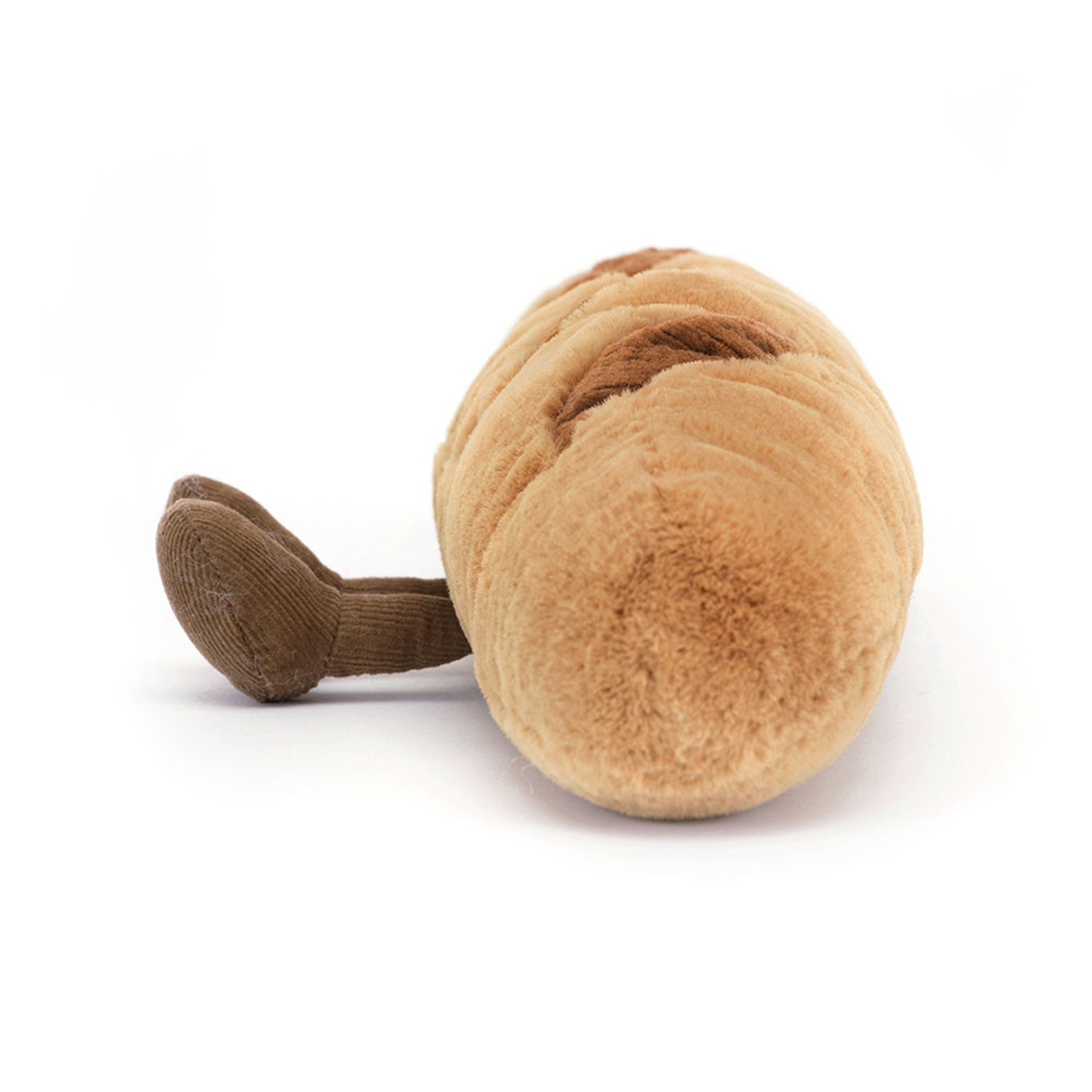 Plüschfigur, Kuscheltier, Hund, braun, langhaariger Schwanz