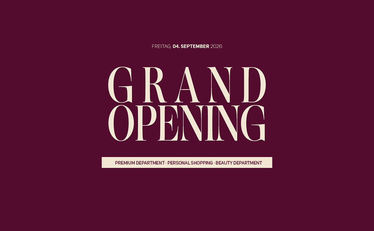 Grand Opening, Veranstaltungsplakat, Weinrot Hintergrund, Cremefarbener Text, Banner, logo, text, grand opening, premium, department store, grand opening, Promo-Banner, weinrot, beige Text, Schmale Ribbon