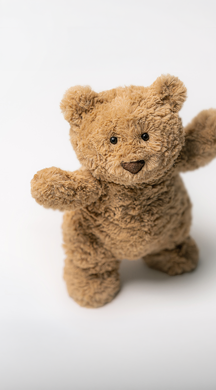 plüsch, teddybär, klein, braun, spielzeug